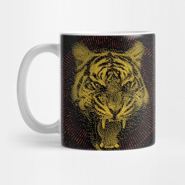 Abstract diffuse tiger head by JKAN